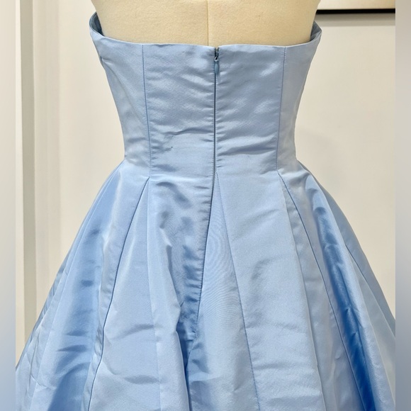 MARKARIAN Fiorela Light Blue Strapless Midi Dress - Picture 8 of 13